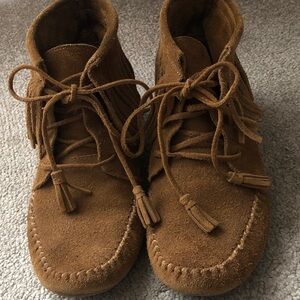 Minnetonka Suede Moccasin Boots